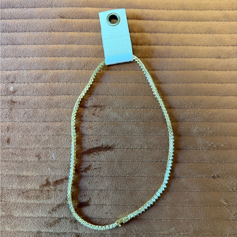 Anthropologie tennis necklace NWT